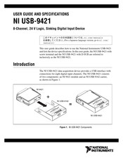 National Instruments USB-9421 User Manual And Specifications