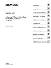 Siemens SIMATIC NET SCALANCE XCH-300 Product Manual