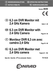 Conrad 75 16 23 Operating Instructions Manual