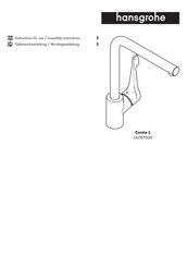 Hans Grohe Cento L 14787000 Instructions For Use/Assembly Instructions