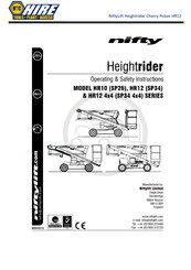 NIFTYLIFT Nifty Heightrider HR12 4x4 Series Operating And Safety Instructions Manual