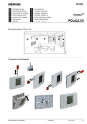 Siemens Climatix POL822 Mounting Instructions