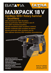 Batavia Maxxpack 18V BT-CRH002 Operating Instructions Manual