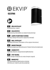 EKVIP 023786 Operating Instructions Manual