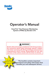 Bendix CVS SmarTire Operator's Manual
