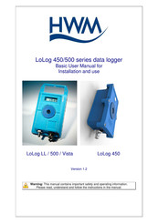 HMW LoLog 450 Series Basic User Manual