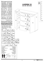 FMD Furniture LUZERN 33 4015-033 Assembly Instruction Manual
