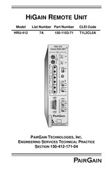 PairGain 150-1103-71 Manual