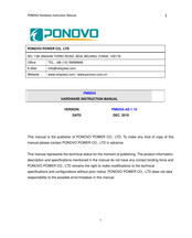 Ponovo PM605A Instruction Manual