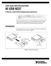 National Instruments USB-9237 User Manual And Specifications