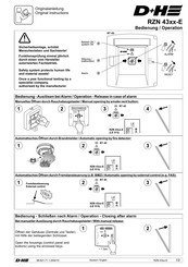 D+H RZN 43-E Series Operation