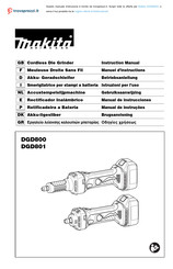 Makita DGD800ZJ Instruction Manual