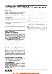 M-System R7C-DC8C Instruction Manual