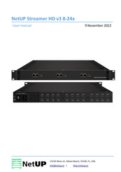 NetUP Streamer HD v3 8-24x User Manual