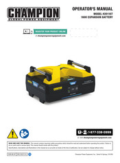 Champion 201107 Operator's Manual