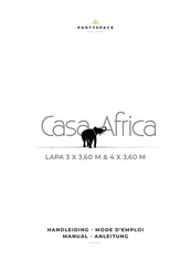 PartySpace Casa Africa LAPA CSAFLAPA436CL Manual