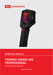 ADA INSTRUMENTS TemPro VISION 256 PROFESSIONAL Operating Manual