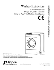 Alliance Laundry Systems PCG030NC Installation Operation & Maintenance