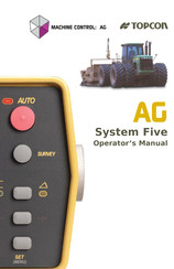 Topcon MACHINE CONTROL AG System Five Operator's Manual
