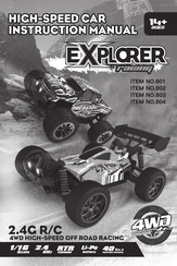 Explorer 803 Instruction Manual