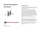 Human Hearing Products Boost GR User Manual