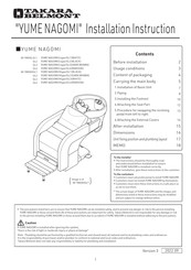Takara Belmont YUME NAGOMI Installation Instructions Manual