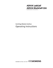 Siemens ADVIA WorkCell CDX Operating Instructions Manual