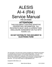 Alesis adat AI4 Service Manual