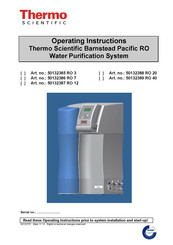 Thermo Scientific RO-20 Operating Instructions Manual