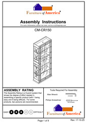 Furniture of America CM-CR150 Assembly Instructions Manual