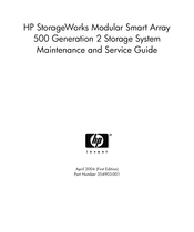 HP StorageWorks 500 Generation 2 Maintenance And Service Manual