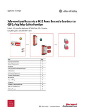 Rockwell Automation Allen-Bradley Guardmaster GLP Application Technique