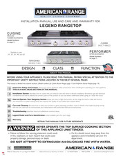 American Range PERFORMER AROBSCT-6602GR Installation Manual