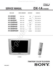 Sony TRINITRON KV-32XBR450 Service Manual
