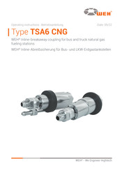 Weh TSA6 CNG Operating Instructions Manual