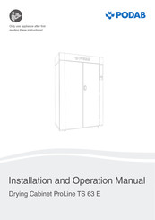Podab ProLine TS 63 E Installation And Operation Manual