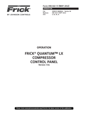 Johnson Controls FRICK QUANTUM LX Operation