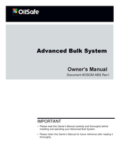 OilSafe Advanced Bulk System Owner's Manual