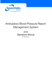 OSI Systems Spacelabs Medical 92506 Operation Manual