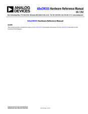 Analog Devices ADuCM355 Hardware Reference Manual