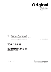 Pottinger TOP 340 N Operator's Manual