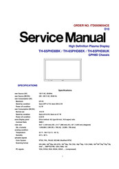 Panasonic Viera TH-65PHD8UK Service Manual