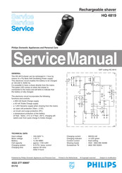 Philips HQ4819 Service Manual