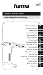 Hama 00125120 Operating Instructions Manual