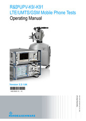 Rohde & Schwarz UPV-K9 Operating Manual