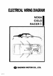 Daewoo RACER 1998 Electrical Wiring Diagram
