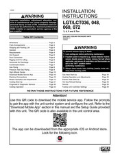 Lennox LCT036 Installation Instructions Manual