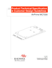 Sierra Wireless AirPrime MC7330 Product Technical Specification & Customer Design Manuallines