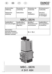 Dungs GasMultiBloc MBC SE/N Series Instructions Manual