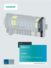 Siemens SIMATIC ET 200SP Manual